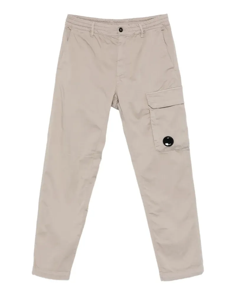 C.P. Company lens-detail cargo-pocket trousers - Nude Nude
