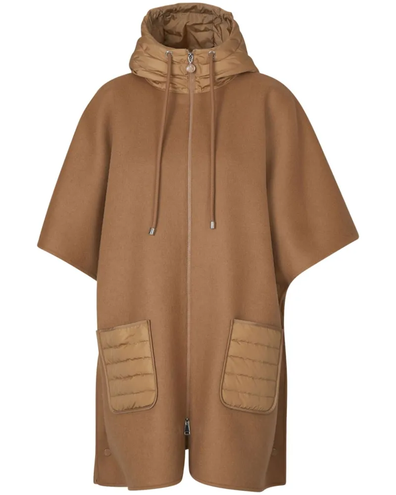 Moncler Cape mit Kapuze - Braun Braun
