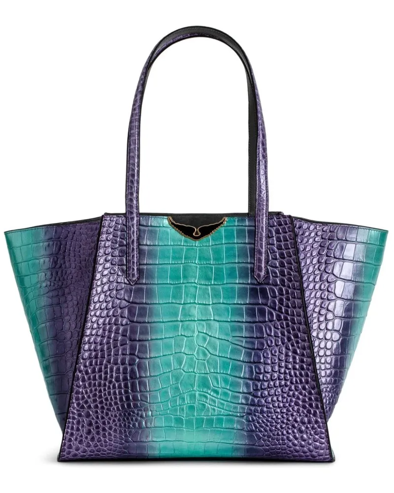 Zadig & Voltaire Le Borderline Tote Bag mit Prägung - Violett Violett