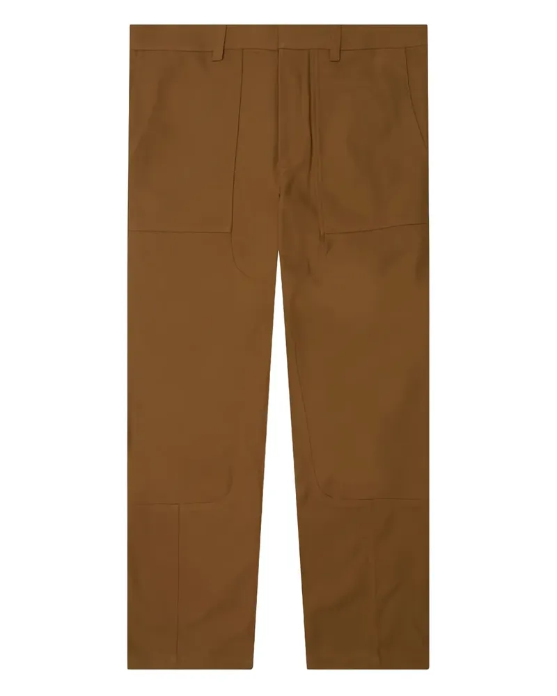 Helmut Lang Hose im Utility-Look - Braun Braun