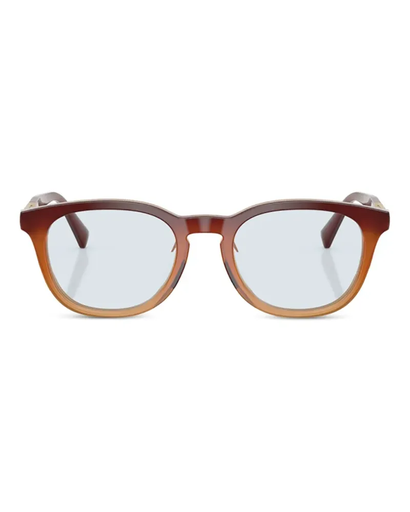 Brunello Cucinelli Casablanca Brille mit rundem Gestell - Braun Braun