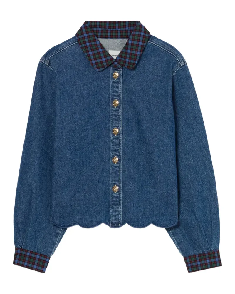 Claudie Pierlot Jeanshemd aus Baumwolle - Blau Blau