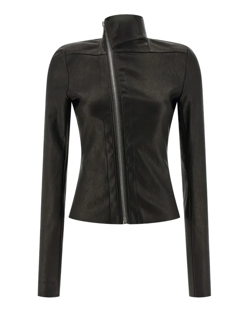 Rick Owens Tower Gary JKT asymmetrical-zip jacket - Schwarz Schwarz