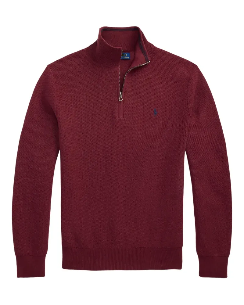 Ralph Lauren Pullover mit Reißverschlusskragen - Rot Rot
