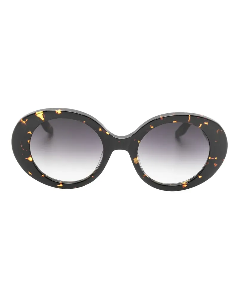 Barton Perreira Sonnenbrille mit rundem Gestell - Braun Braun