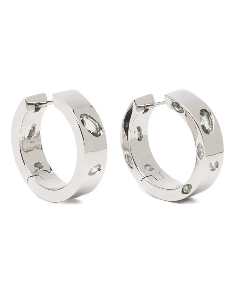 DARKAI crystal-embellished hoop earrings - Silber Silber