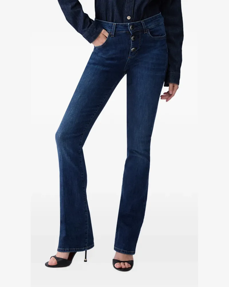 Liu Jo Skinny-Jeans mit Logo-Patch - Blau Blau