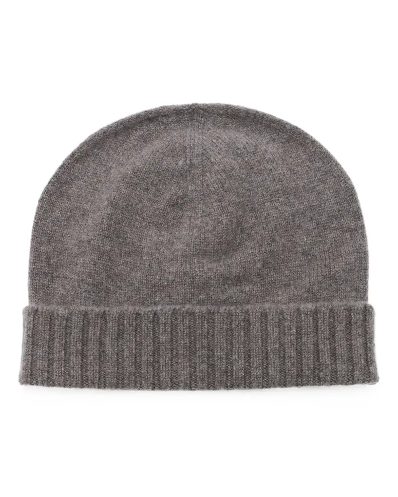 Malo ribbed-knit beanie hat - Grau Grau