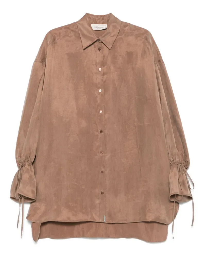 Blumarine Hemd aus Gabardine - Braun Braun