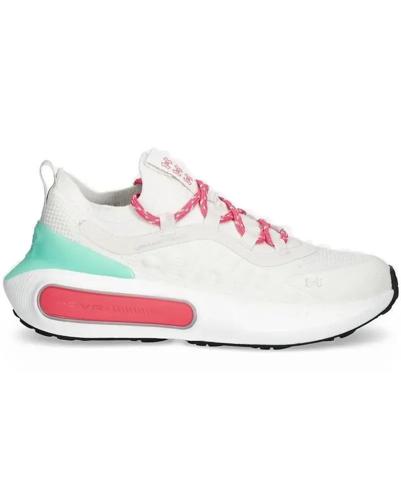 Under Armour UA Phantom 4 Sneakers in Strickoptik - Weiß Weiß