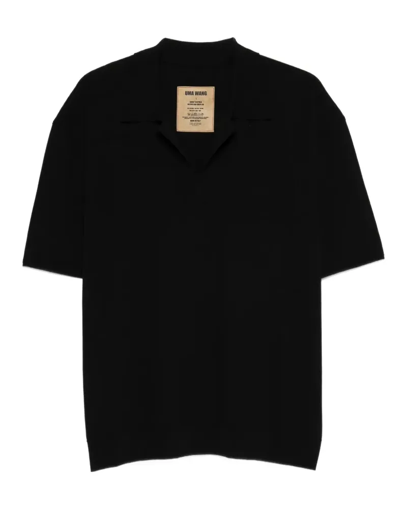 Uma Wang V-neck short-sleeve T-shirt - Schwarz Schwarz