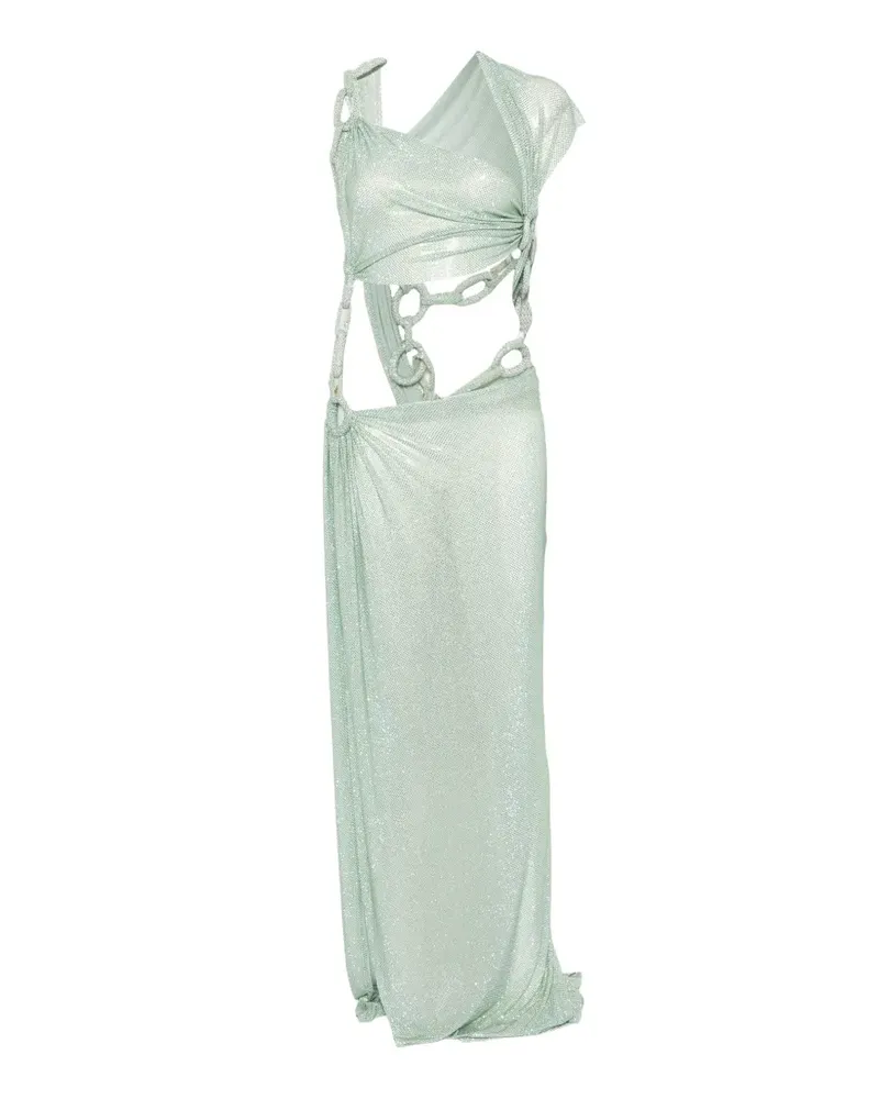 BRONX AND BANCO Ketten-Midikleid mit Cut-Out - Grün Grün