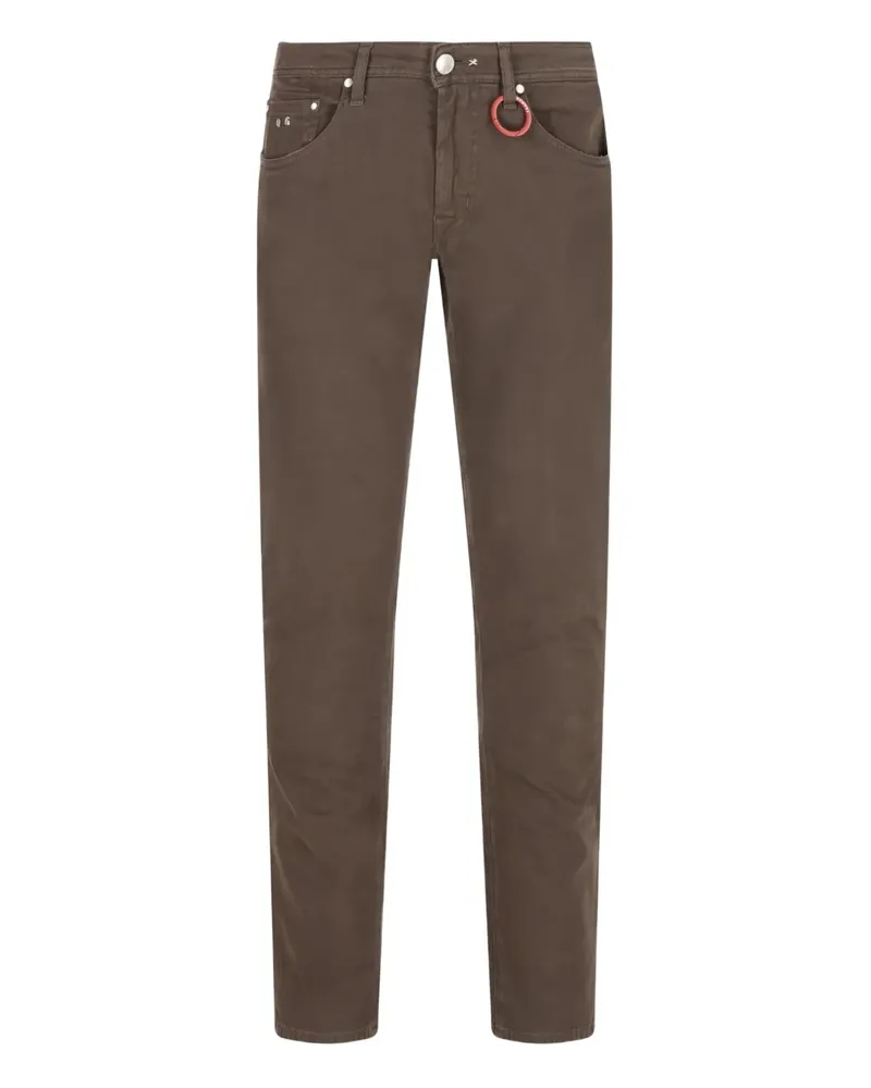 Tramarossa Leonardo Jeans mit Logo-Patch - Braun Braun