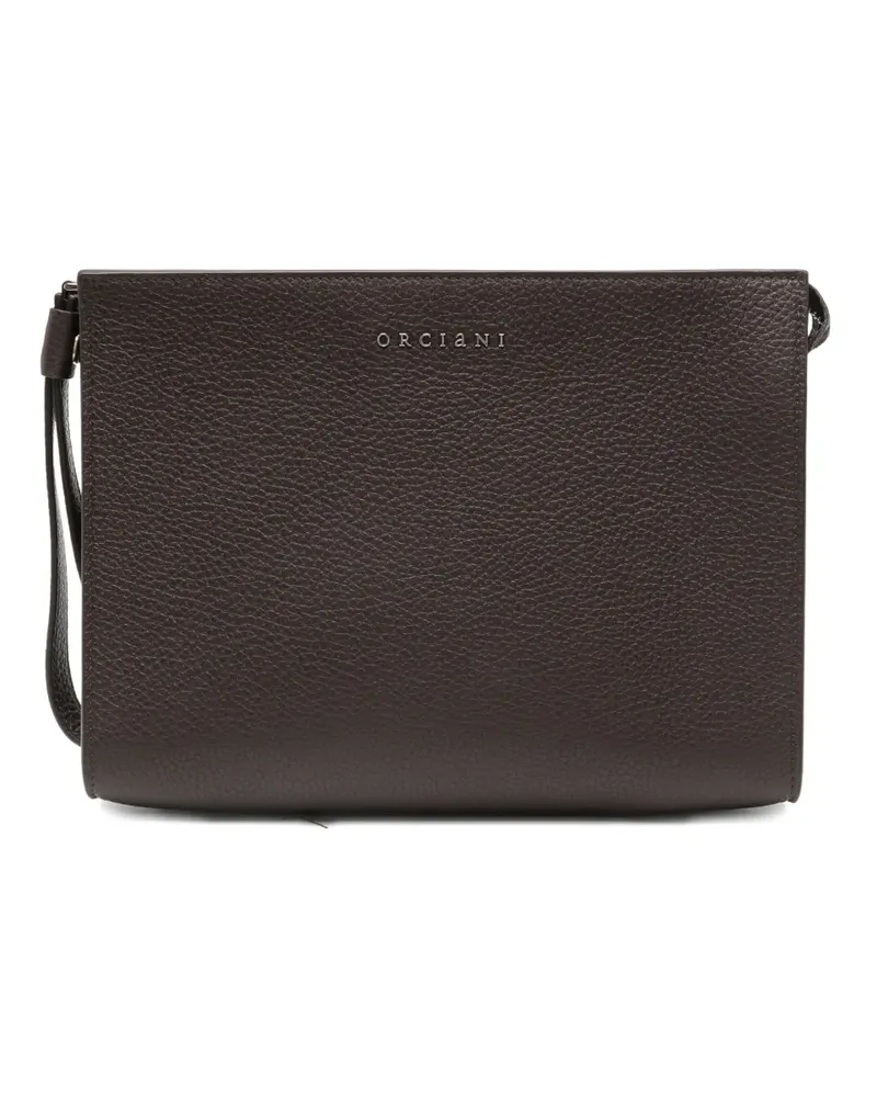 Orciani Klassische Clutch - Braun Braun