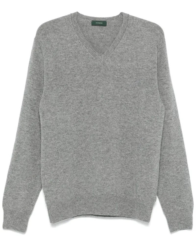 Zanone Klassischer Pullover - Grau Grau
