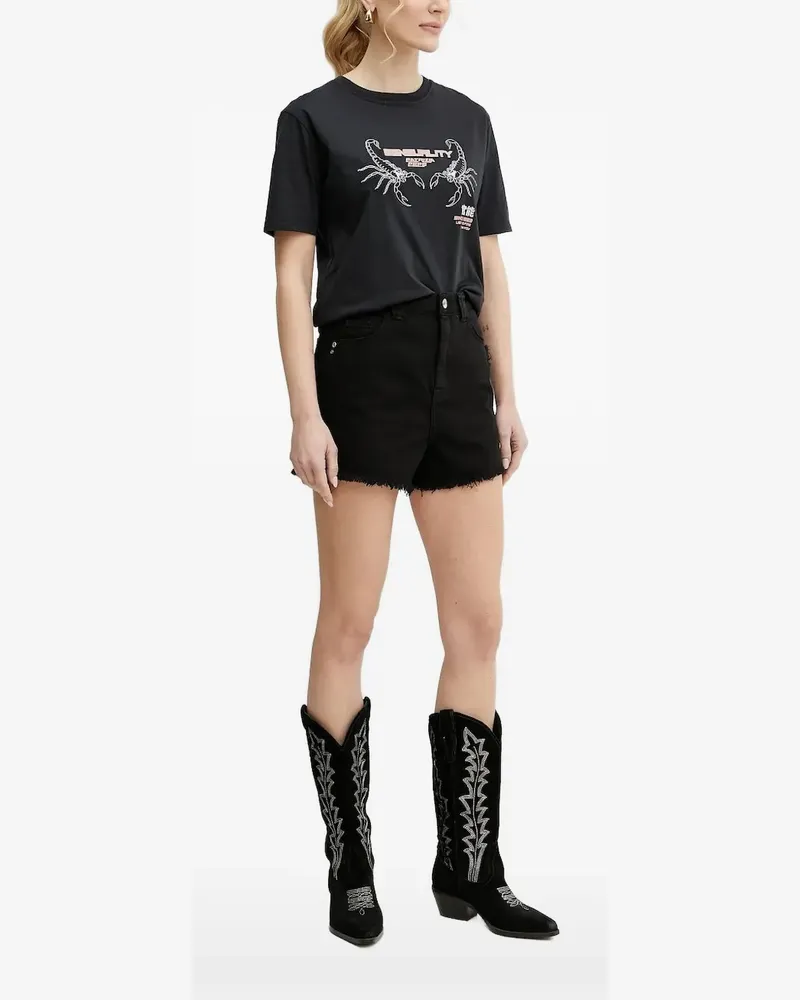 Patrizia Pepe T-Shirt mit Logo-Print - Schwarz Schwarz
