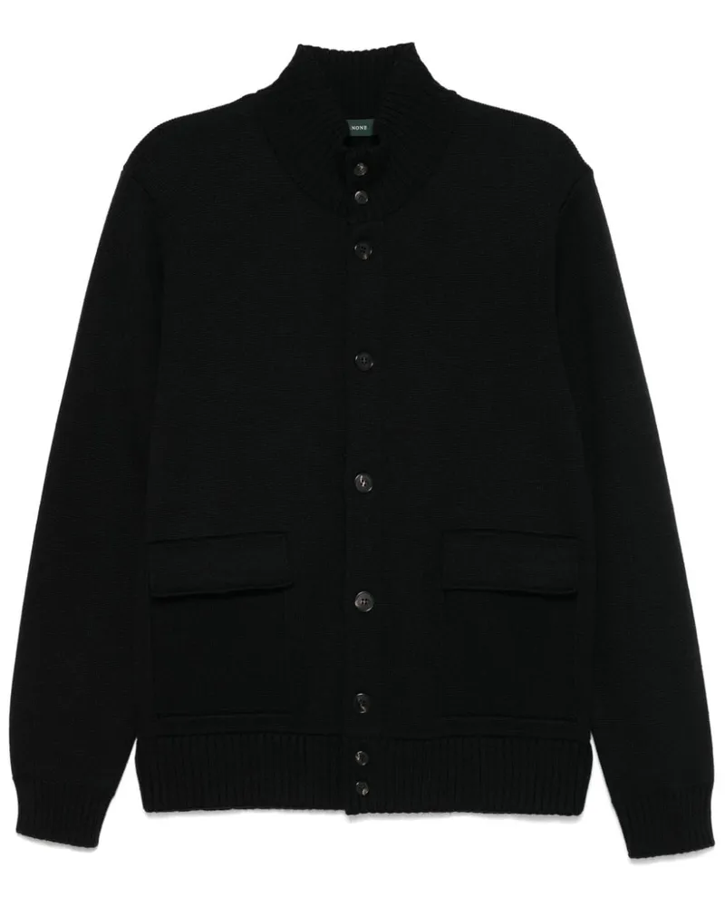 Zanone Brera Cardigan - Schwarz Schwarz