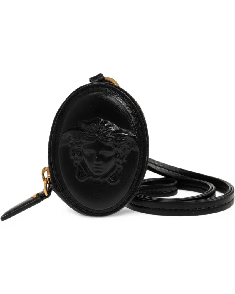 Versace Lou nappa coin purse - Schwarz Schwarz