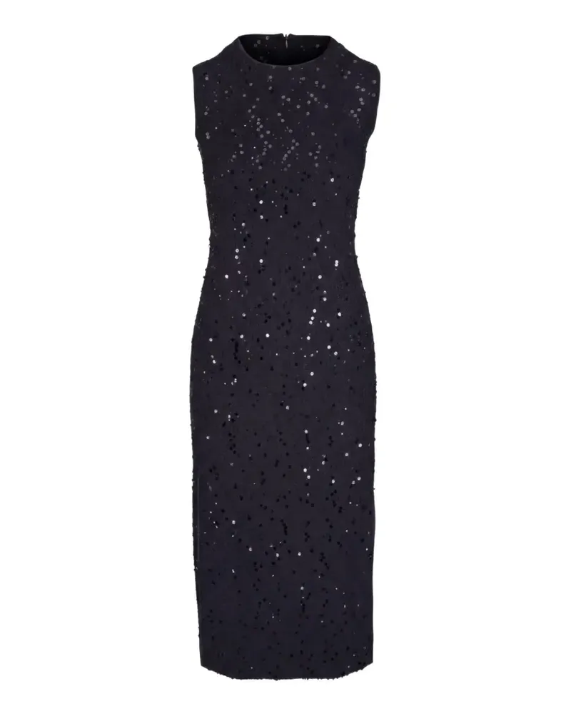 Akris Midikleid mit Pailletten - Schwarz Schwarz