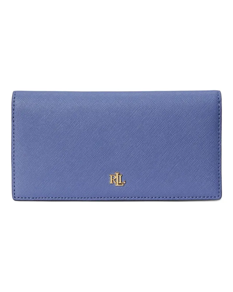 Ralph Lauren logo-plaque leather wallet - Blau Blau