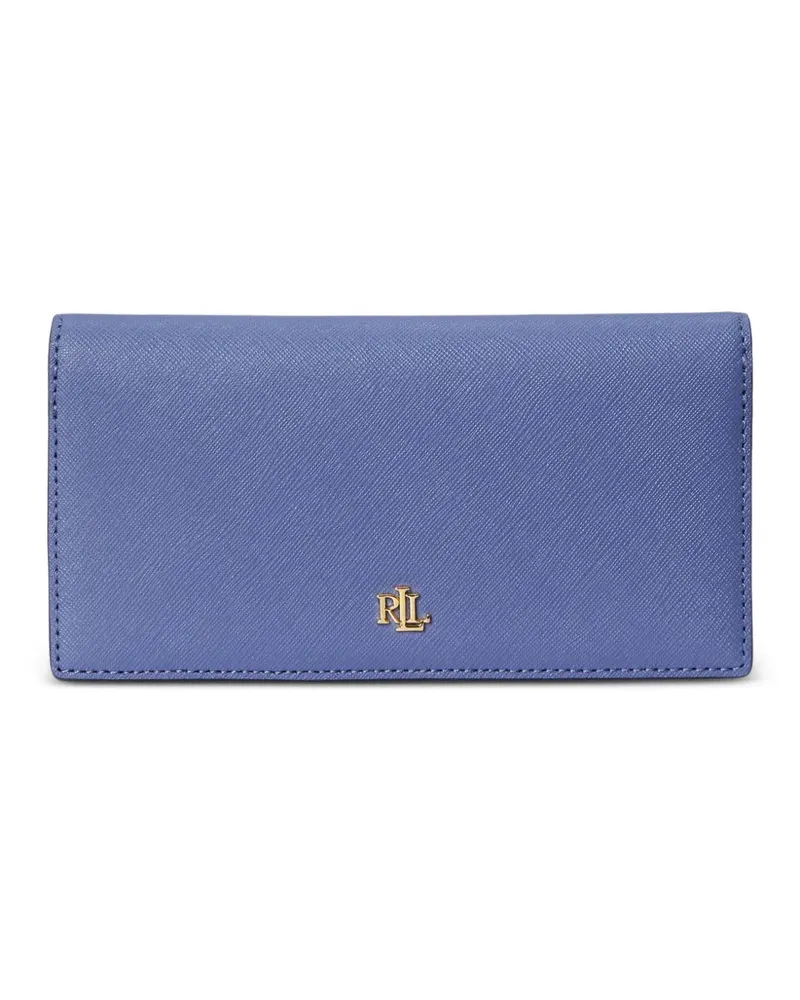 Ralph Lauren logo-plaque leather wallet - Blau Blau