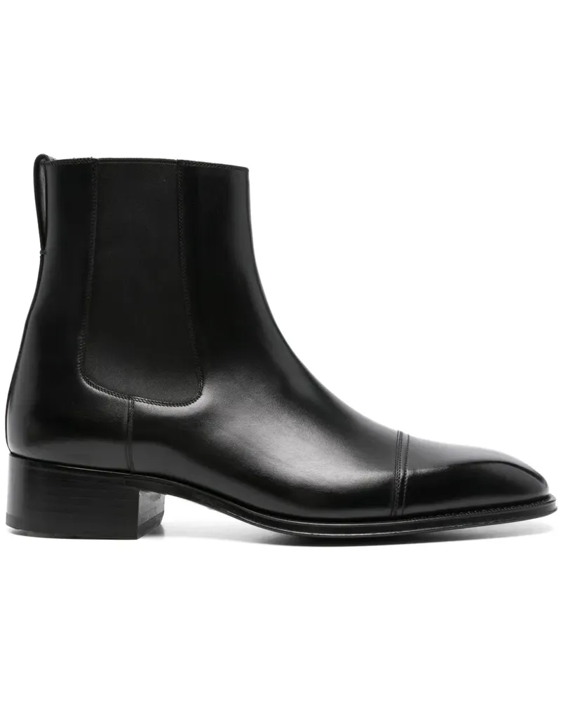 Tom Ford Chelsea-Boots aus Leder - Schwarz Schwarz