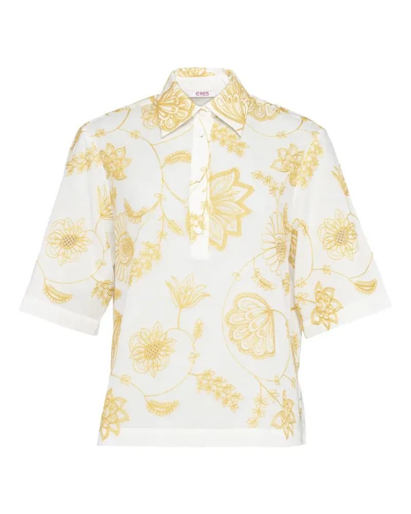Eres Hemd mit Blumen-Print - Weiß Weiß