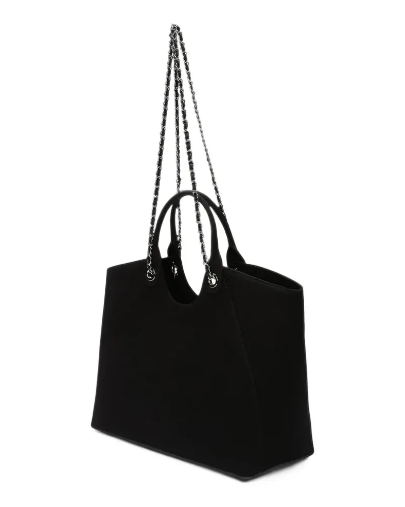 Karl Lagerfeld Rue St-Guillaume chain tote bag - Schwarz Schwarz