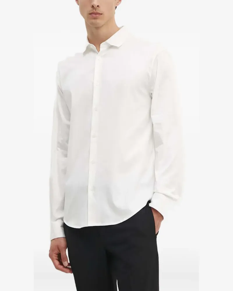 Armani Exchange long-sleeve button-down shirt - Nude Nude