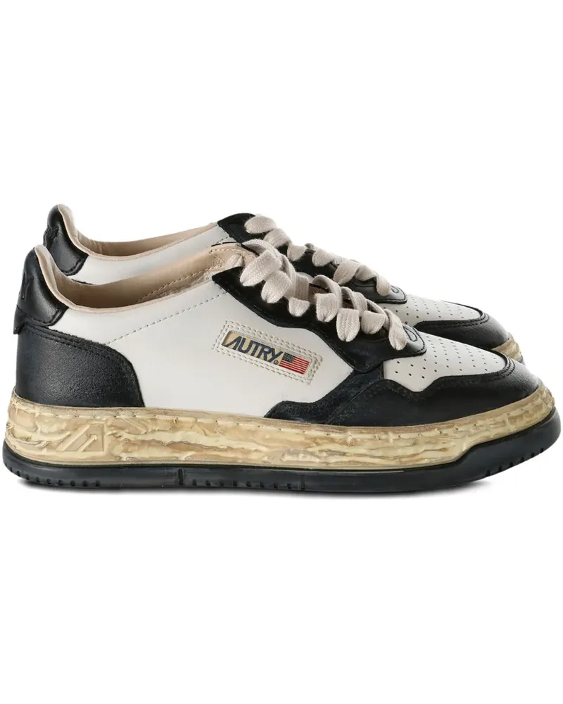 MIHARAYASUHIRO x Autry leather-panelled platform sneaares - Weiß Weiß