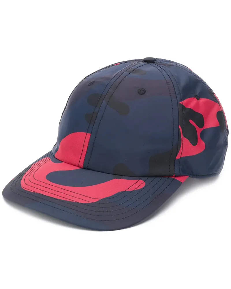 Valentino Garavani Baseballkappe mit Camouflage-Print - Blau Blau