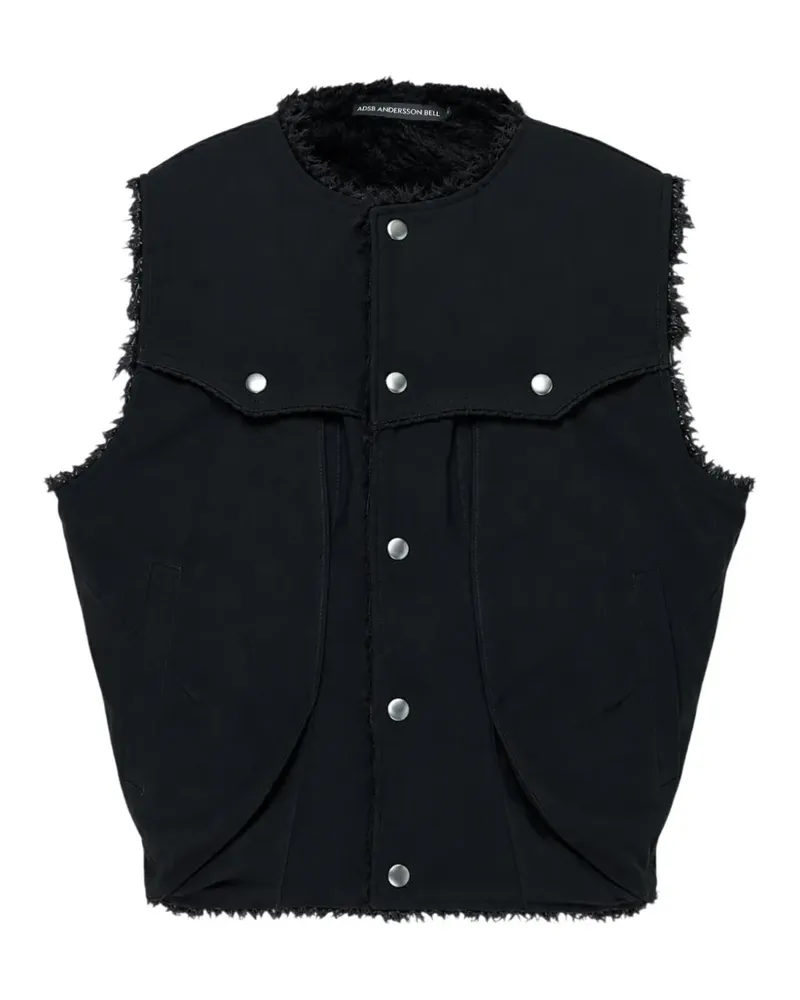Andersson Bell studded faux-shearling gilet - Schwarz Schwarz