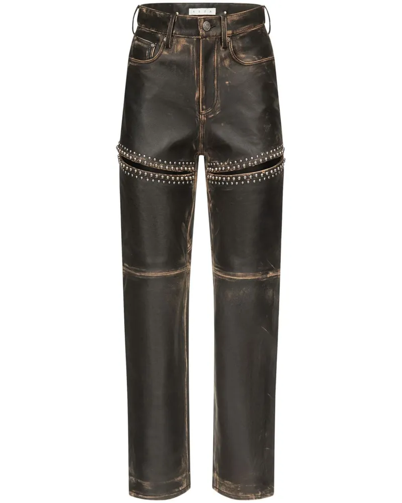 Area Jeans mit Nieten - Schwarz Schwarz
