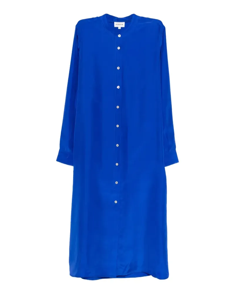 P.A.R.O.S.H. P.A.R.O H. button-front midi dress - Blau Blau