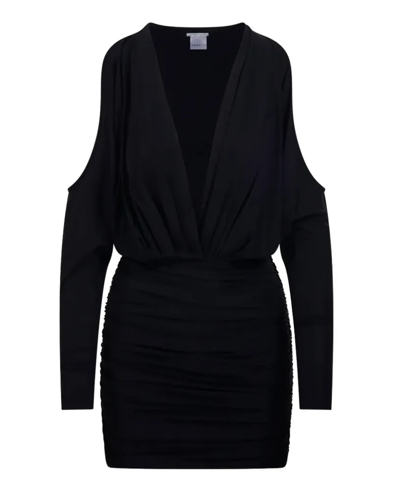 Amazuìn Schulterfreies Kleid - Schwarz Schwarz