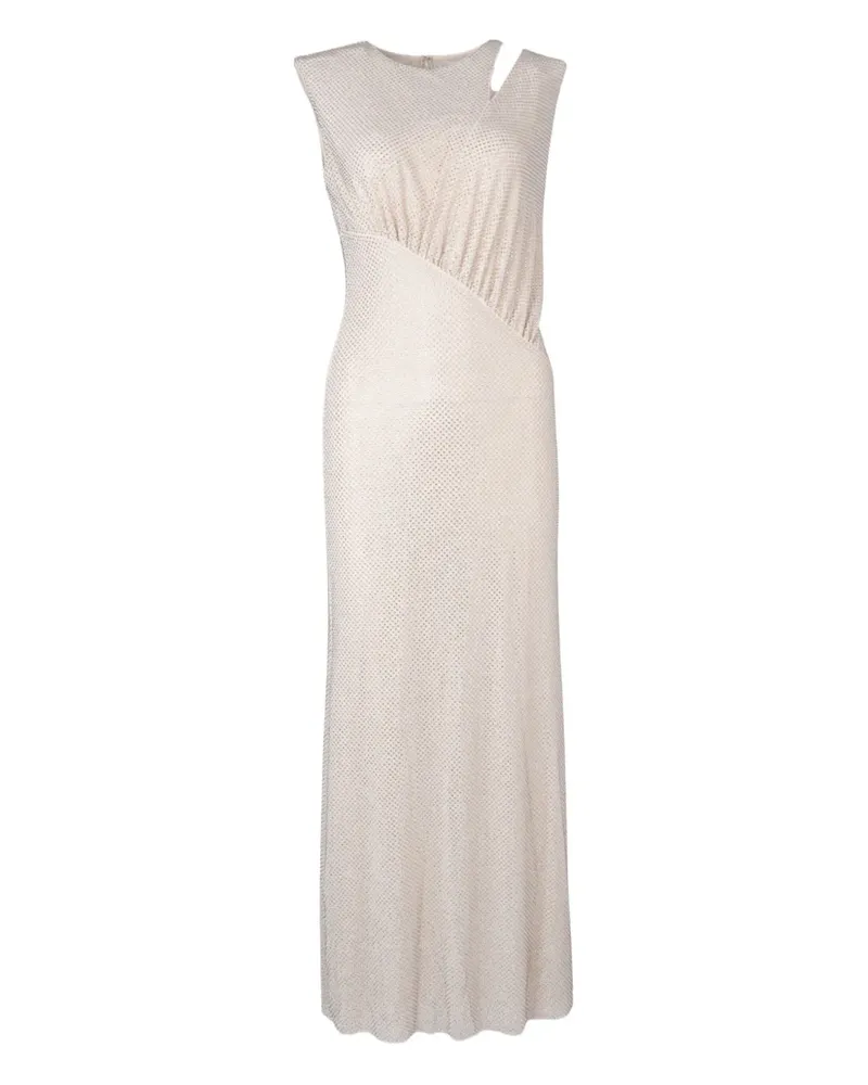 Self-Portrait Midikleid mit Cut-Outs - Nude Nude