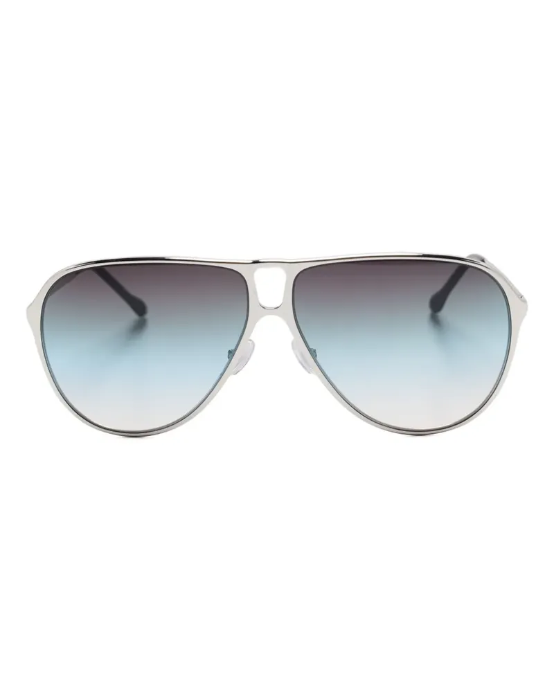 Isabel Marant Sonnenbrille mit Logo - Grau Grau