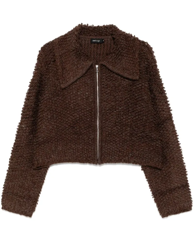 Tout a Coup Texturierter Cardigan - Braun Braun