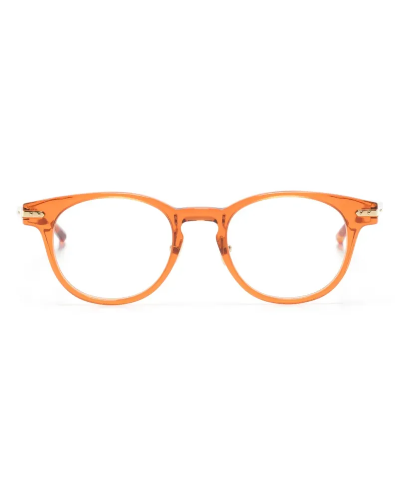 Linda Farrow Bay Brille mit rundem Gestell - Orange Orange