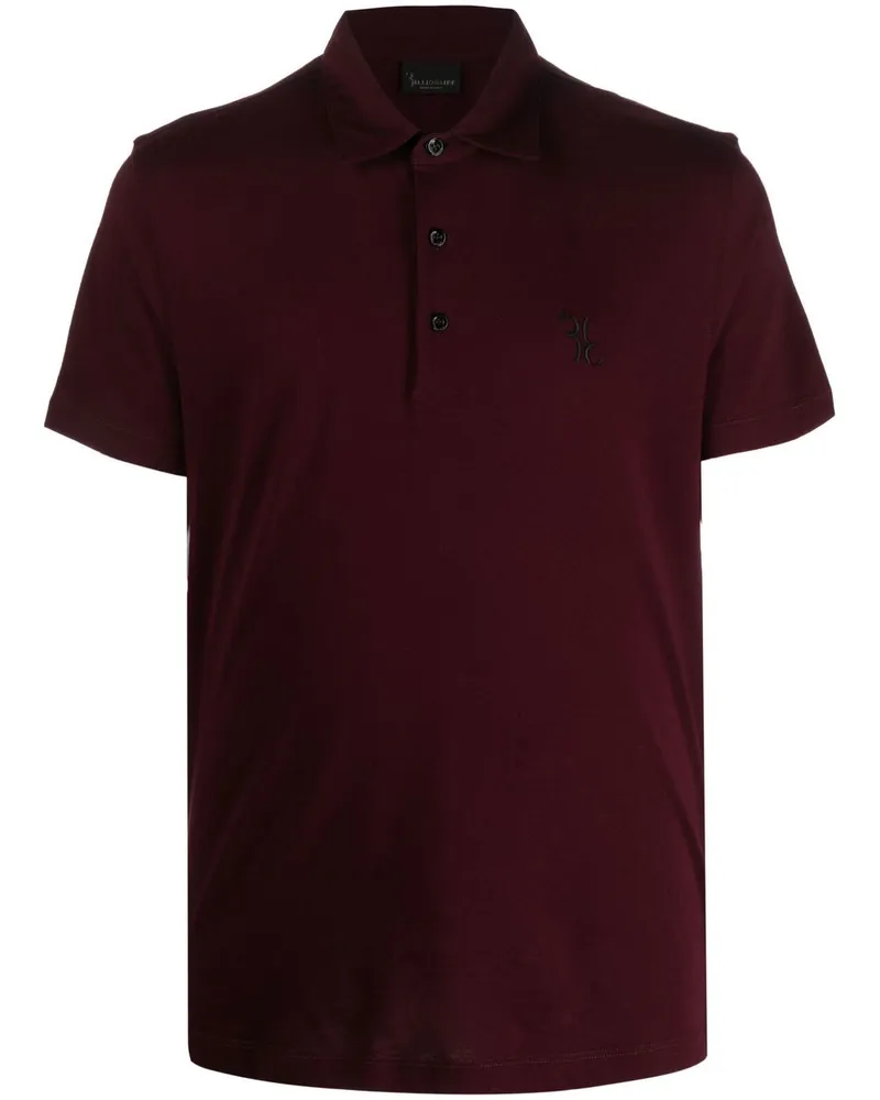 Billionaire Poloshirt mit Logo-Print - Violett Violett