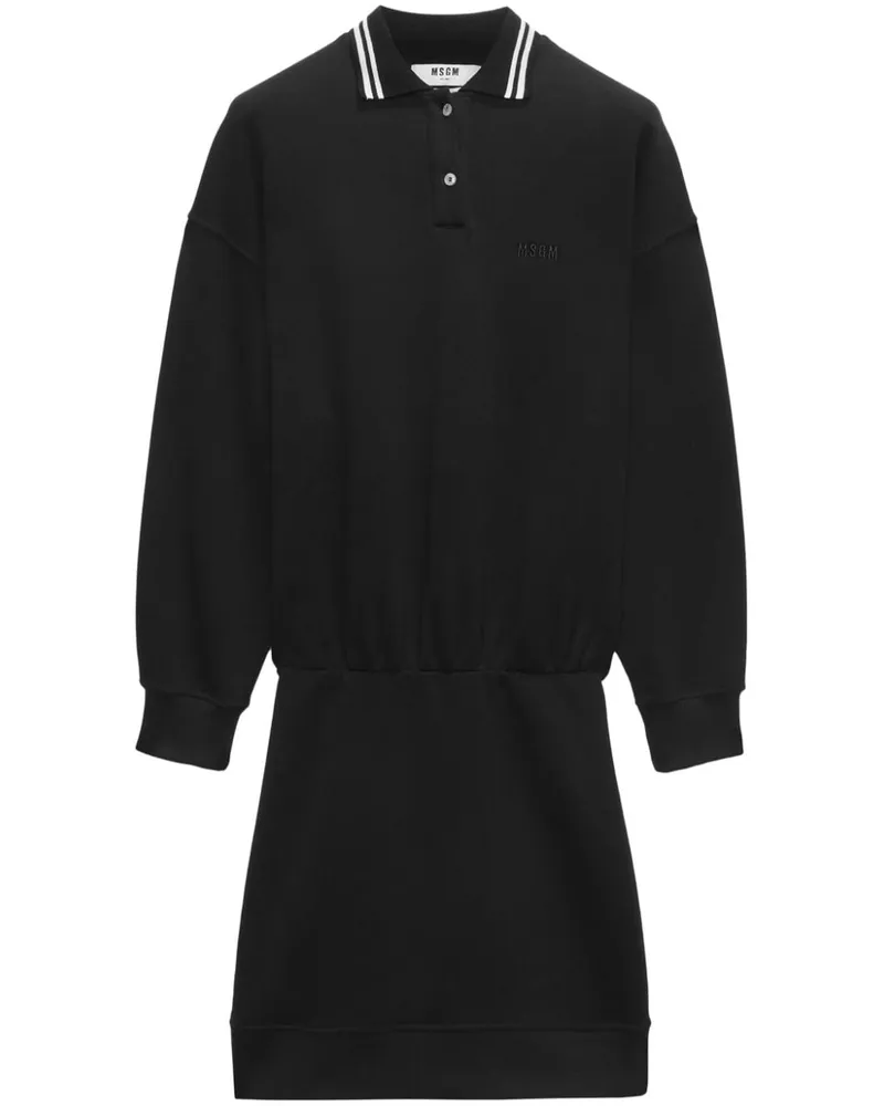 MSGM Mini Jerseykleid Schwarz