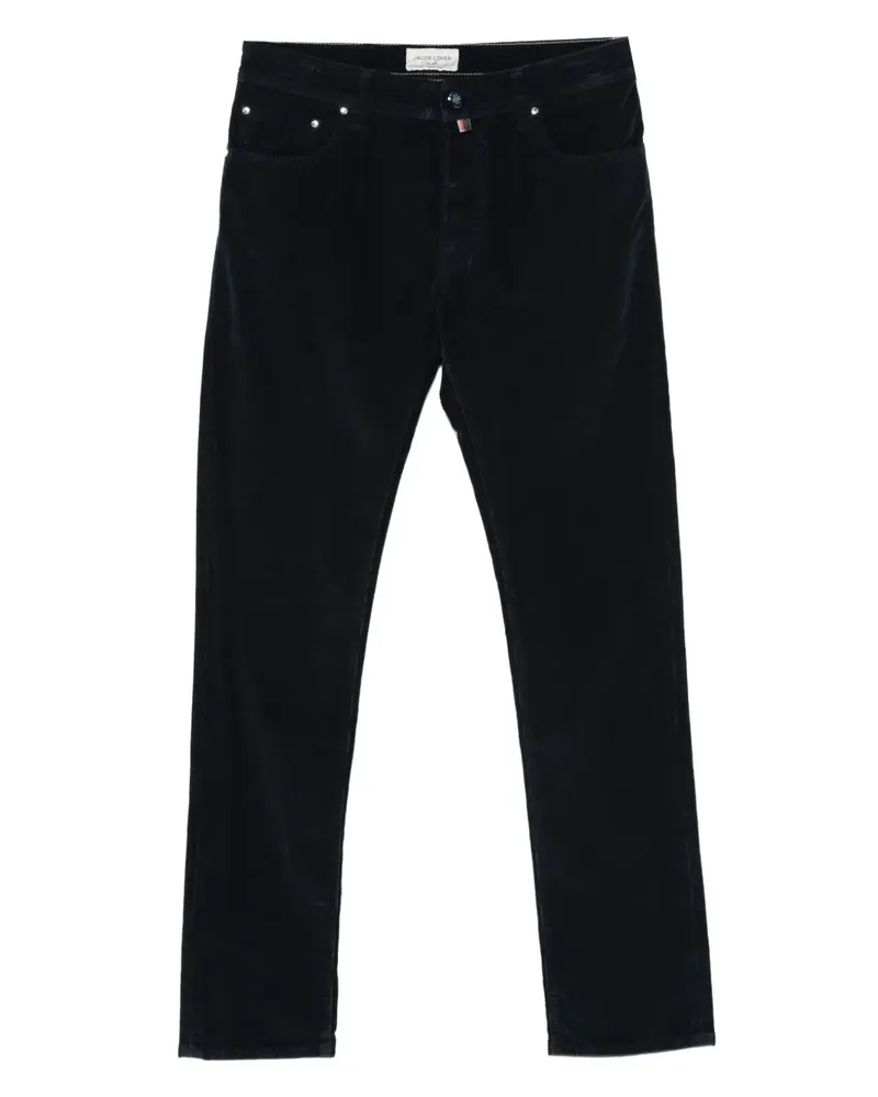 Jacob Cohën Verzierte Cordhose - Blau Blau