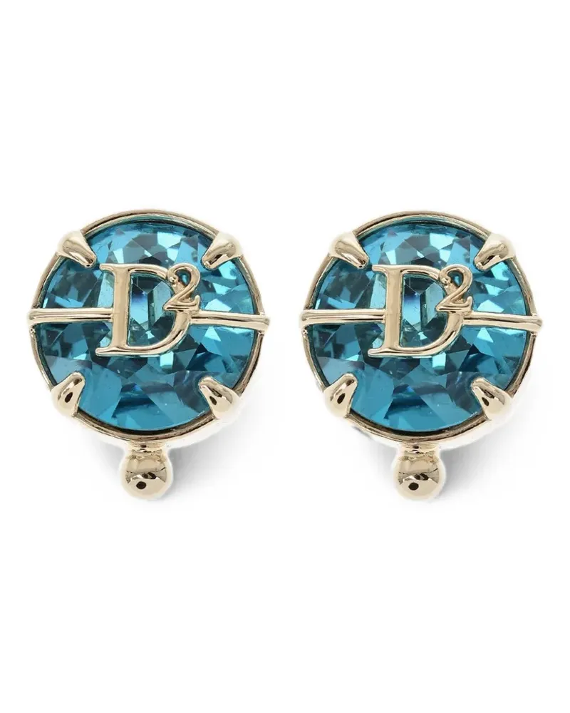 Dsquared2 Ohrclips mit Logo-Detail - Gold Gold