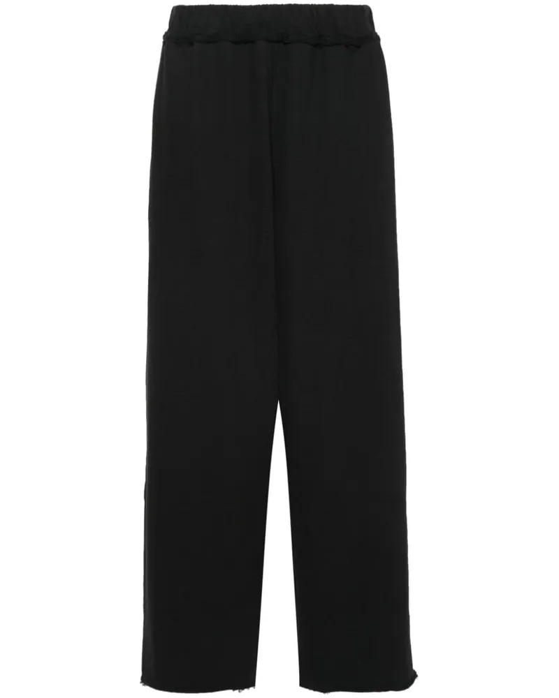 AIREI Weite Hose mit Logo-Stickerei - Schwarz Schwarz
