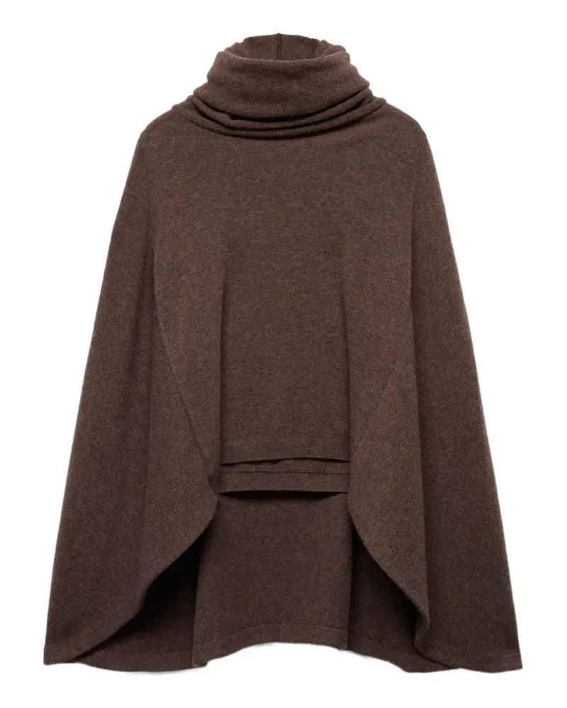 7 for all mankind high-neck shawl-sleeve sweater - Braun Braun