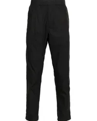 Low Brand Tapered-Hose mit Bundfalten Schwarz