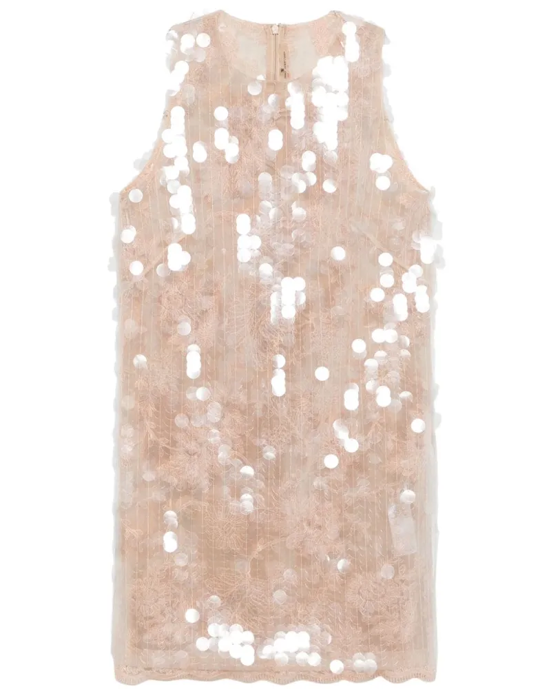 Ermanno Scervino Minikleid mit Pailletten - Nude Nude