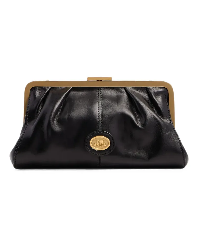 The Bridge Clutch mit Logo-Schild - Schwarz Schwarz