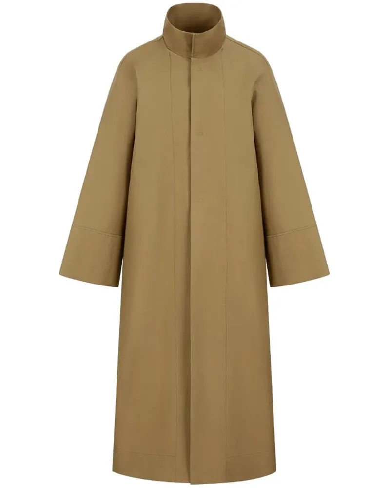 Shanghai Tang Trenchcoat mit Stehkragen - Braun Braun