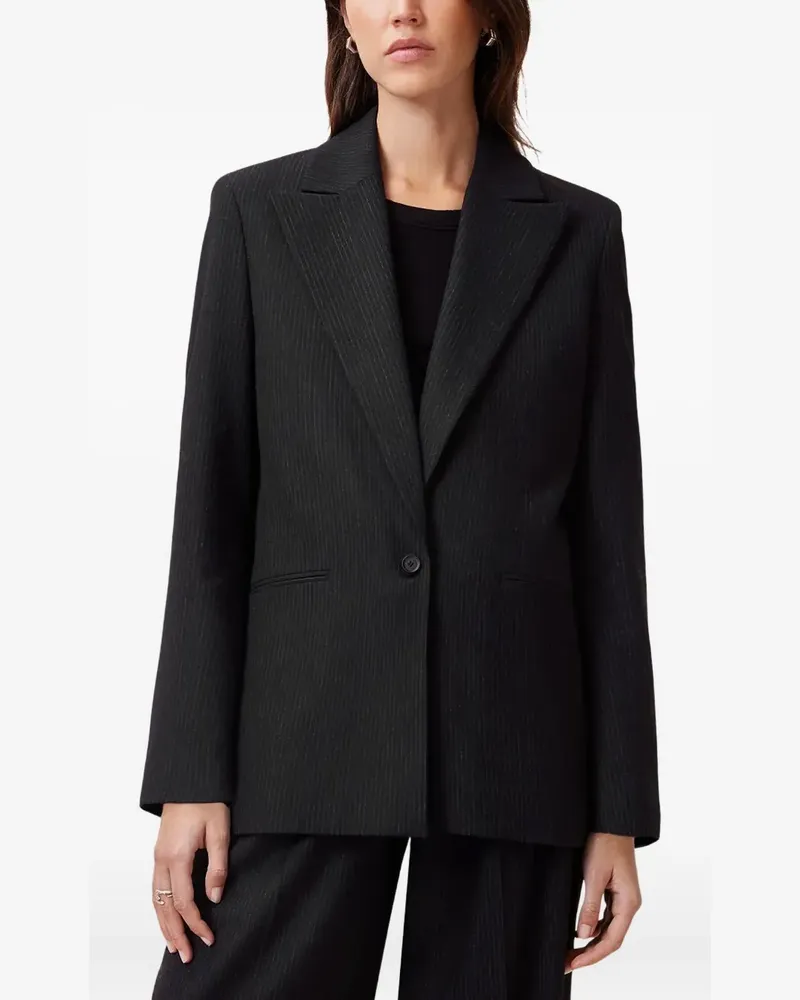 AllSaints Pinnie Blazer mit Nadelstreifen - Schwarz Schwarz